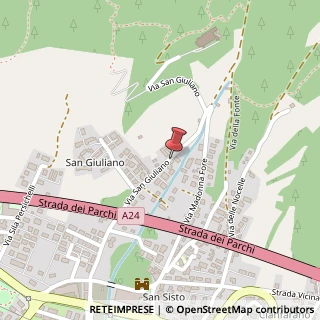 Mappa Via San Giuliano, 7, 67100 L'Aquila, L'Aquila (Abruzzo)