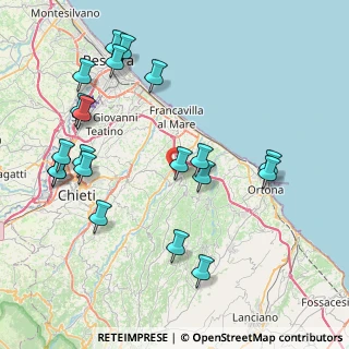 Mappa 66010 Miglianico CH, Italia (9.7725)