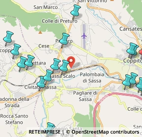 Mappa Nucleo Industriale di Sassa SS17 Ovest, 67018 L'Aquila AQ, Italia (3.0965)