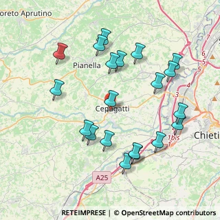 Mappa Largo Portonello, 65012 Cepagatti PE, Italia (4.369)