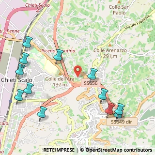 Mappa Strada dell'acquedotto, 66100 Chieti CH, Italia (1.44583)