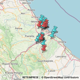 Mappa Strada dell'acquedotto, 66100 Chieti CH, Italia (8.303)