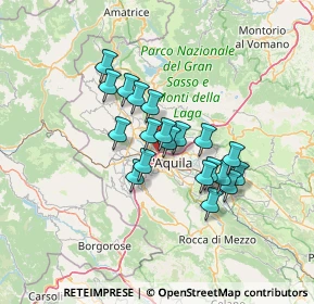 Mappa Via Giovanni Pascoli, 67100 L'Aquila AQ, Italia (10.7115)