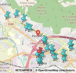 Mappa Via Giovanni Pascoli, 67100 L'Aquila AQ, Italia (1.289)