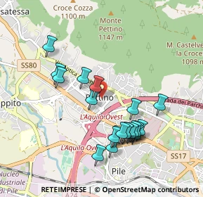 Mappa Via Giovanni Pascoli, 67100 L'Aquila AQ, Italia (0.9625)