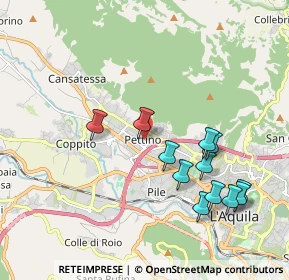 Mappa Via Giovanni Pascoli, 67100 L'Aquila AQ, Italia (2.10333)