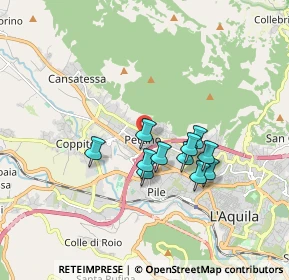 Mappa Via Giovanni Pascoli, 67100 L'Aquila AQ, Italia (1.43545)