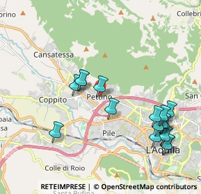 Mappa Via Giovanni Pascoli, 67100 L'Aquila AQ, Italia (2.28375)