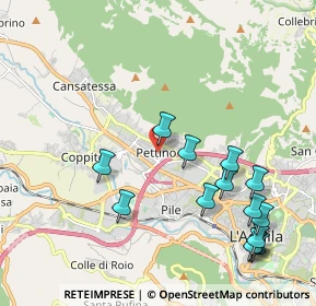 Mappa Via Giovanni Pascoli, 67100 L'Aquila AQ, Italia (2.465)