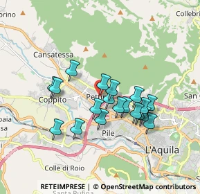 Mappa Via Giovanni Pascoli, 67100 L'Aquila AQ, Italia (1.53632)