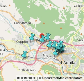 Mappa Via Giovanni Pascoli, 67100 L'Aquila AQ, Italia (1.67867)