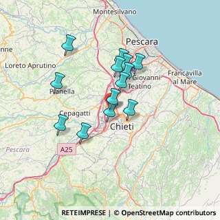 Mappa Viale Gabriele D'Annunzio, 66100 Chieti CH, Italia (5.88615)