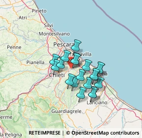 Mappa Via Mattonari, 66010 Ripa Teatina CH, Italia (9.966)