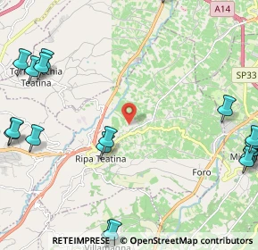 Mappa Via Mattonari, 66010 Ripa Teatina CH, Italia (3.4855)