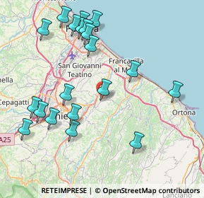 Mappa Via Mattonari, 66010 Ripa Teatina CH, Italia (9.5465)