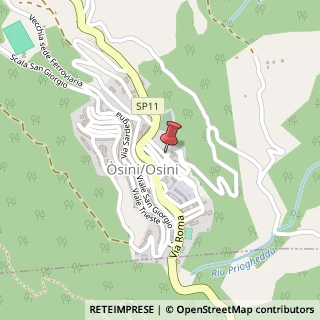 Mappa Via Guglielmo Marconi, 1, 08040 Osini, Nuoro (Sardegna)