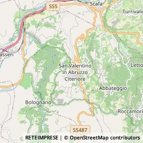 Mappa San Valentino in Abruzzo Citeriore