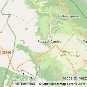 Mappa Rocca di Cambio