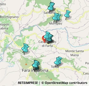 Mappa Via S. Maria, 02031 Castelnuovo di Farfa RI, Italia (1.999)