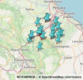 Mappa Via Canavine, 65020 Lettomanoppello PE, Italia (10.0035)