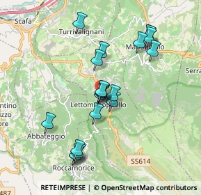Mappa Via Canavine, 65020 Lettomanoppello PE, Italia (1.8035)