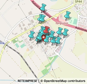 Mappa Via Alessandro Volta, 01016 Tarquinia VT, Italia (0.2735)