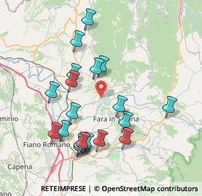 Mappa Via Rovane, 02034 Montopoli di Sabina RI, Italia (8.1185)