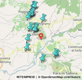 Mappa Via Rovane, 02034 Montopoli di Sabina RI, Italia (2.0605)