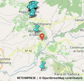 Mappa Via Rovane, 02034 Montopoli di Sabina RI, Italia (2.885)