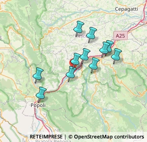 Mappa Strada Provinciale Madonna degli Angeli, 65029 Torre De' Passeri PE, Italia (6.16727)