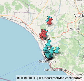 Mappa Via Enrico Fermi, 01016 Tarquinia VT, Italia (12.3815)