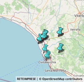 Mappa Via Enrico Fermi, 01016 Tarquinia VT, Italia (8.1675)