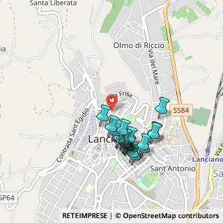 Mappa Via del Ghetto, 66034 Lanciano CH, Italia (0.4345)