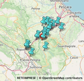 Mappa SS 487, 65020 San Valentino In Abruzzo Citeriore PE, Italia (9.1685)