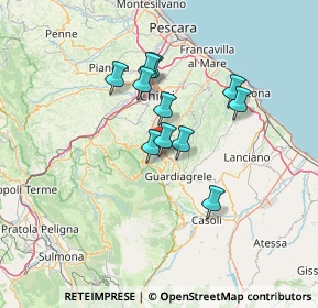 Mappa Via Colle Pagnotto, 66010 Fara Filiorum Petri CH, Italia (10.83)