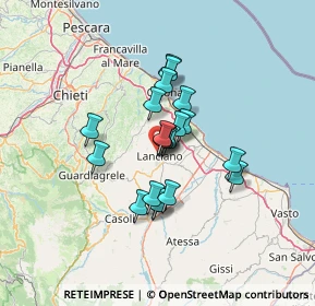 Mappa Contrada S. Liberata, 66034 Lanciano CH, Italia (9.8245)