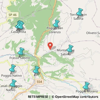 Mappa Via Salaria Vecchia, 02030 Poggio San Lorenzo RI, Italia (3.38)