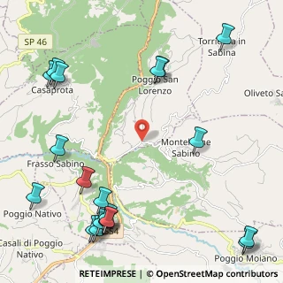 Mappa Via Salaria Vecchia, 02030 Poggio San Lorenzo RI, Italia (3.243)