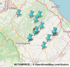 Mappa Orsogna, 66036 Orsogna CH, Italia (5.96462)