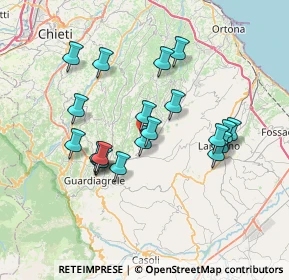 Mappa Orsogna, 66036 Orsogna CH, Italia (6.838)
