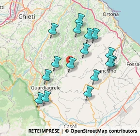 Mappa Orsogna, 66036 Orsogna CH, Italia (7.51938)
