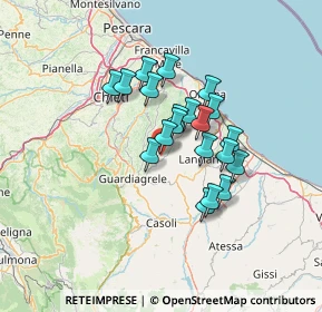 Mappa Orsogna, 66036 Orsogna CH, Italia (10.6635)