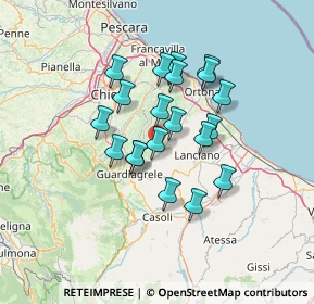 Mappa Orsogna, 66036 Orsogna CH, Italia (11.3005)