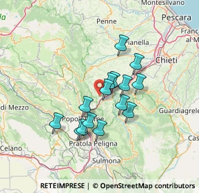 Mappa Via Calata della Fonte, 65020 Castiglione a Casauria PE, Italia (10.98933)