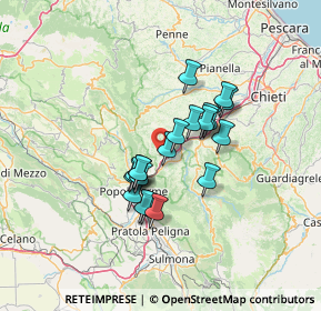 Mappa Via Calata della Fonte, 65020 Castiglione a Casauria PE, Italia (10.444)