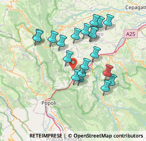 Mappa Via Calata della Fonte, 65020 Castiglione a Casauria PE, Italia (6.86)