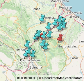 Mappa Via Valle, 65020 San Valentino in Abruzzo Citeriore PE, Italia (11.8525)