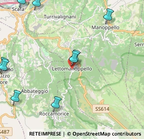 Mappa Via Torrione I, 65020 Lettomanoppello PE, Italia (3.31091)