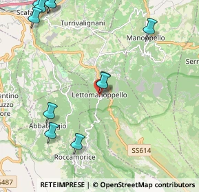 Mappa Via N. Bixio, 65020 Lettomanoppello PE, Italia (2.86182)