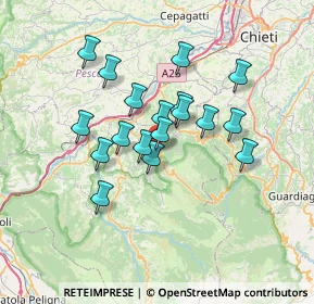 Mappa Via N. Bixio, 65020 Lettomanoppello PE, Italia (5.86944)